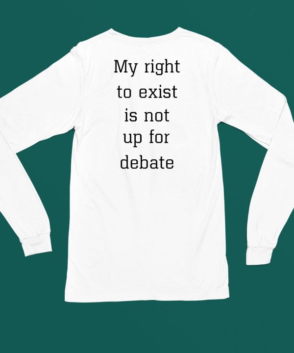 My Right To Exist Is Not Up For Debate Shirt4