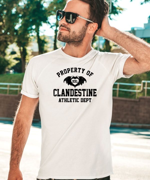 Property Of Clandestine Athletic Dept Xxl Shirt5