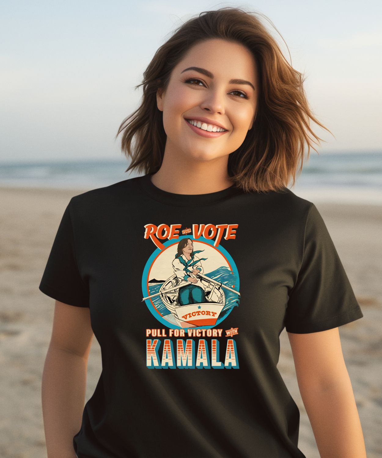 Roe Your Vote Pull For Victory With Kamala Shirt