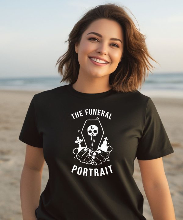 The Funeral Portrait Logo Coffin Skull Shirt2