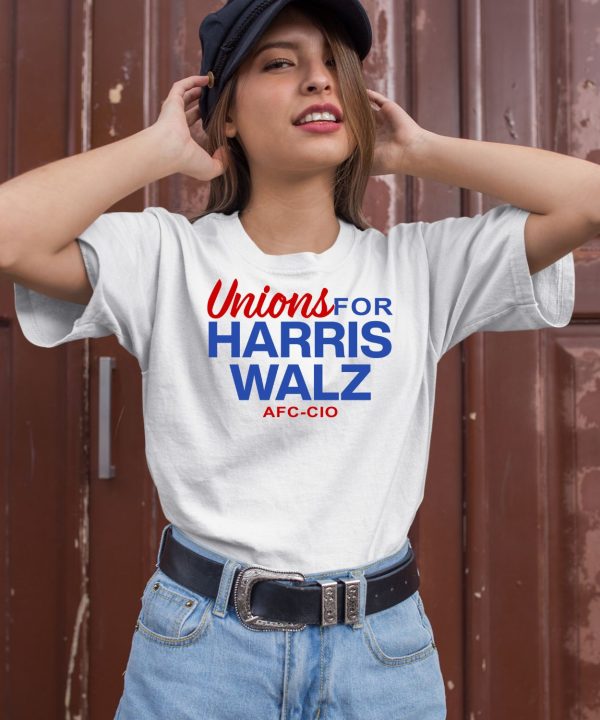 Unions For Harris Walz Afl Cio Shirt1