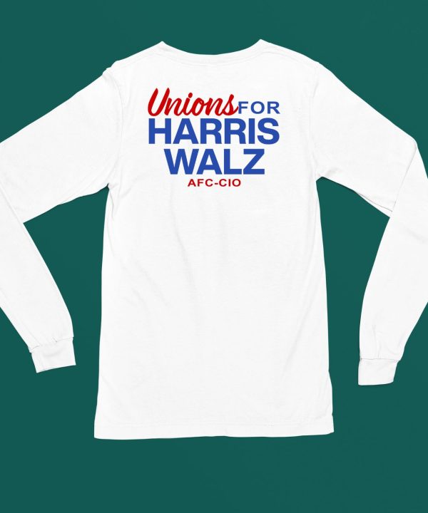 Unions For Harris Walz Afl Cio Shirt4