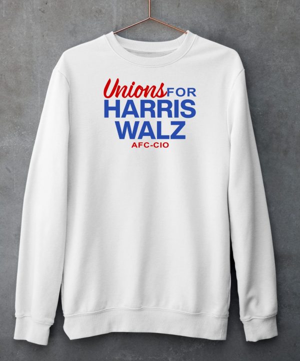 Unions For Harris Walz Afl Cio Shirt6