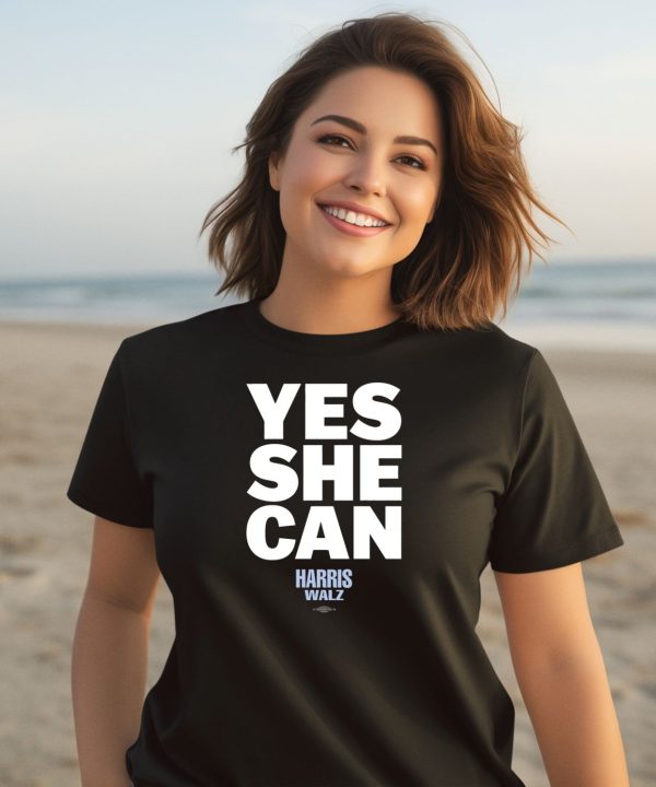 Yes She Can Harris Walz Shirt2