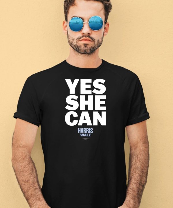 Yes She Can Harris Walz Shirt4